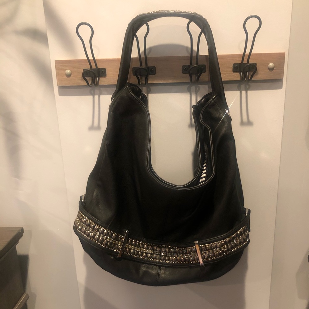 Charming Charlie Studded/Black Purse